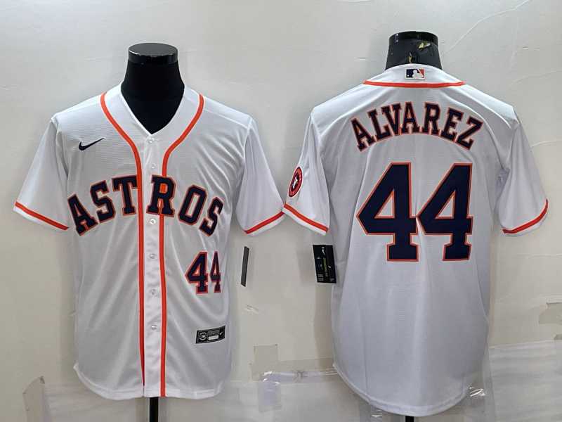Men's Houston Astros #44 Yordan Alvarez Number White With Patch Stitched MLB Cool Base Nike Jersey,We sell and wholesale Men's Houston Astros #44 Yordan Alvarez Number White With Patch Stitched MLB Cool Base Nike Jersey on line form chian!